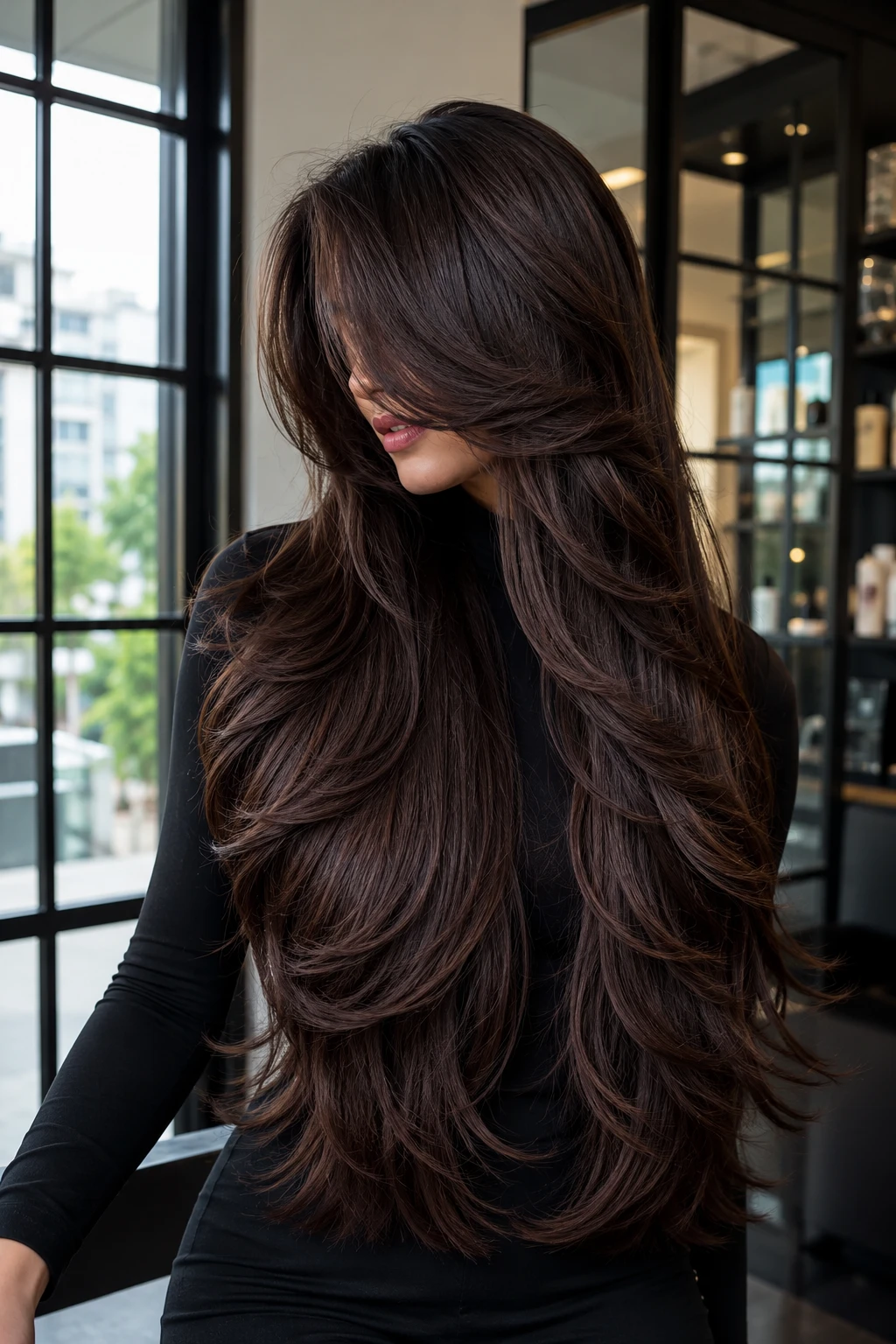 Face-Veiled Wispy Layers Near a Window
