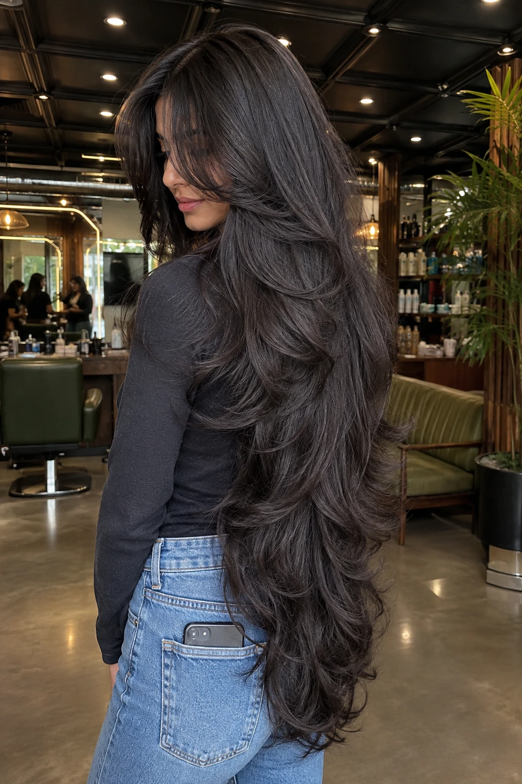 Modern Salon Profile of Voluminous Feathered Layers