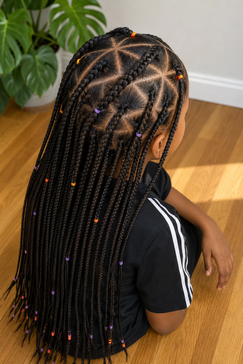 Star Pattern Knotless Box Braids