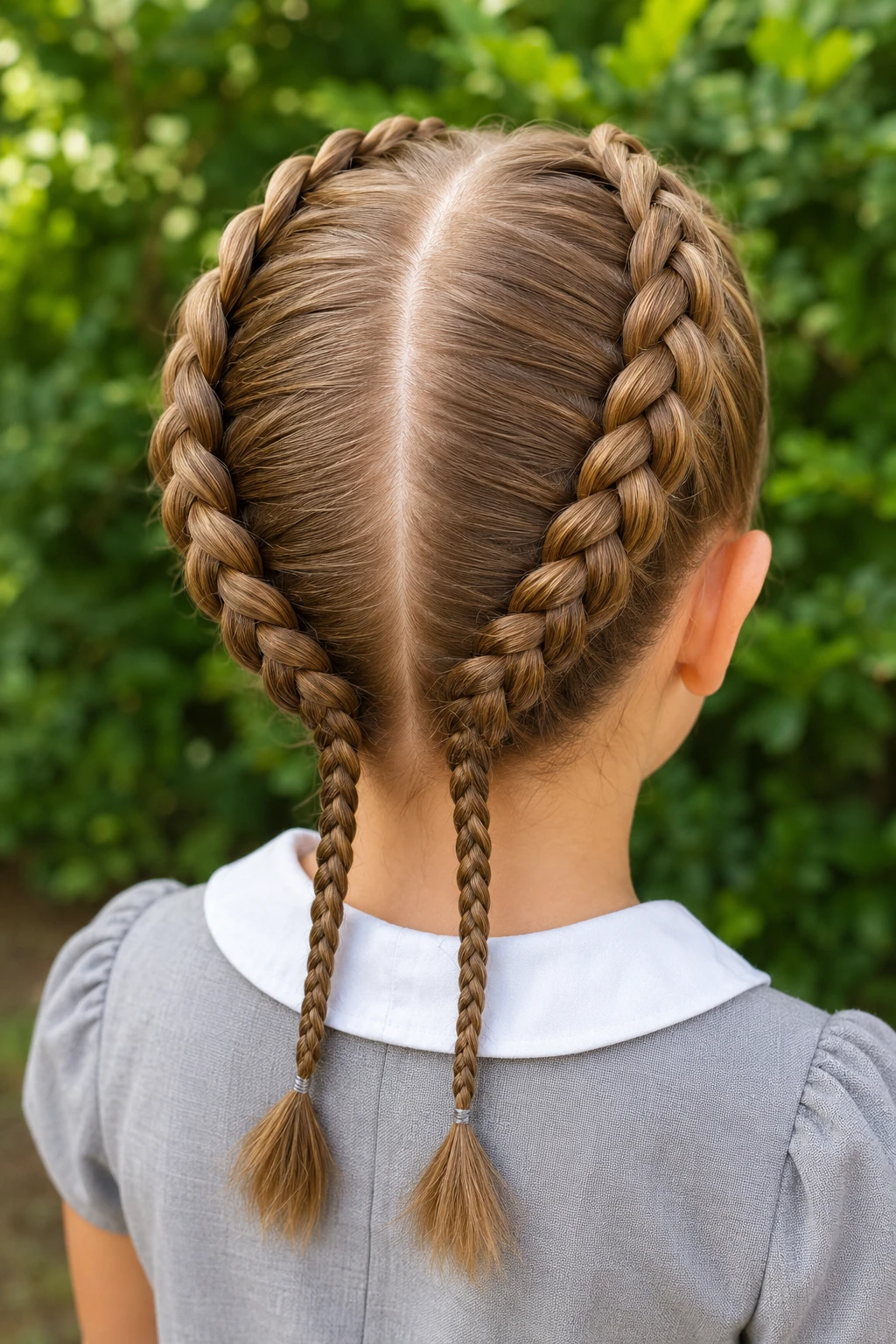 Classic Double Dutch Braid Pigtails