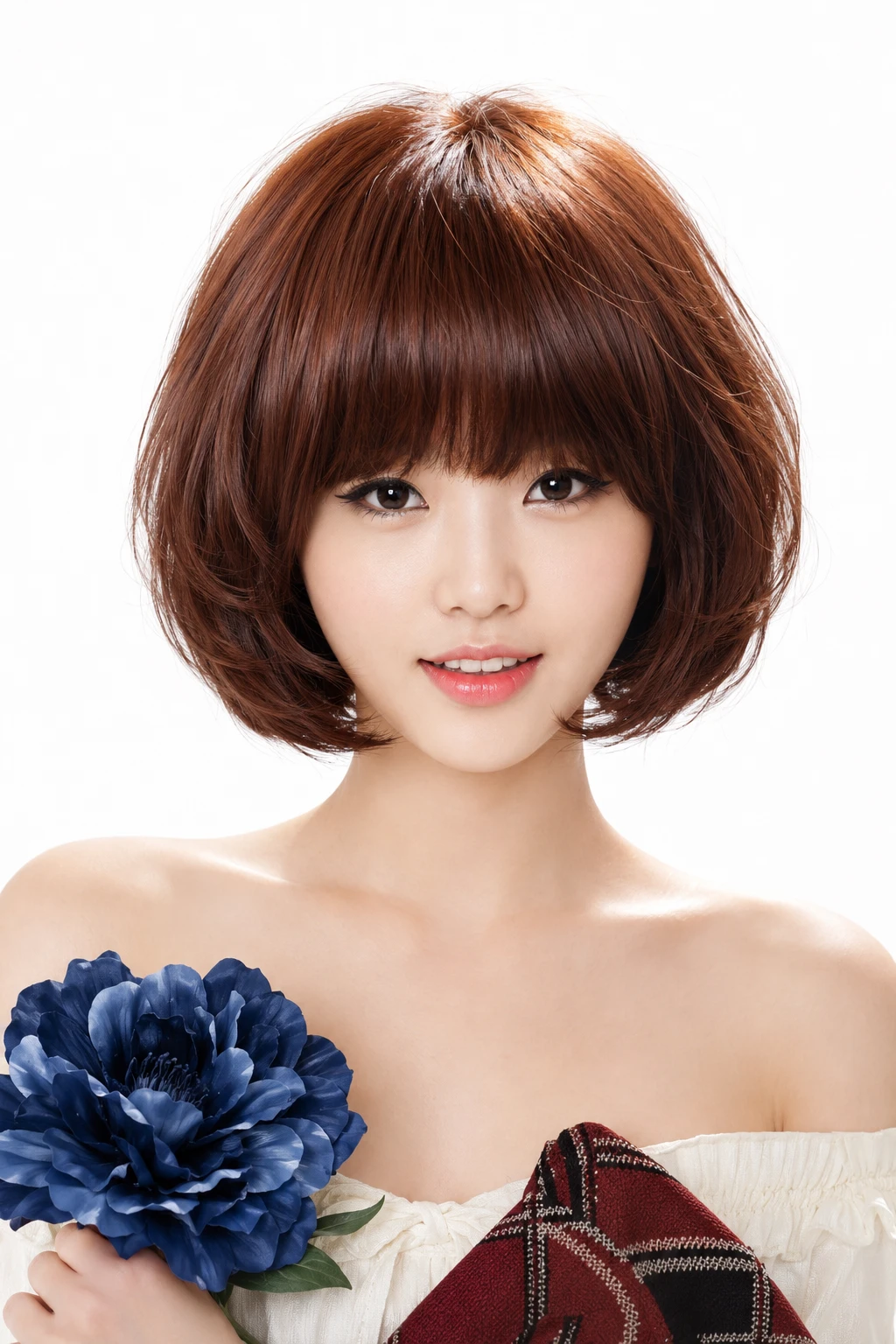 Blunt Bangs Bob with Rounded Ends
