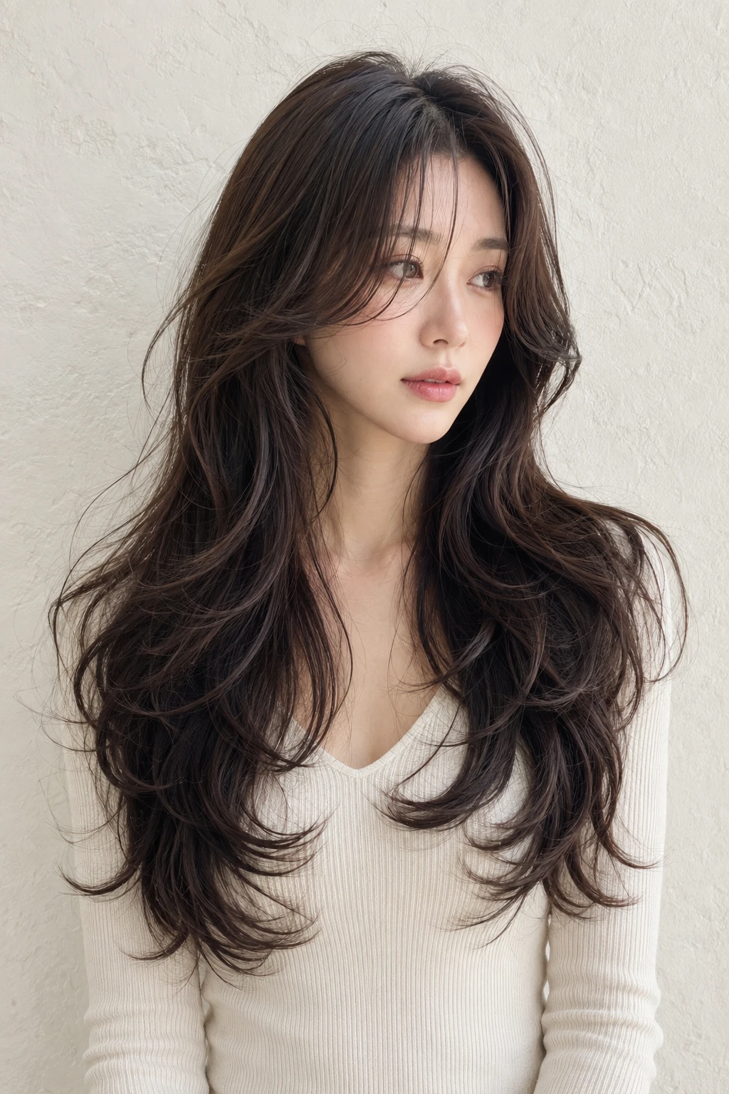 Long Feathered Layers with Voluminous Waves