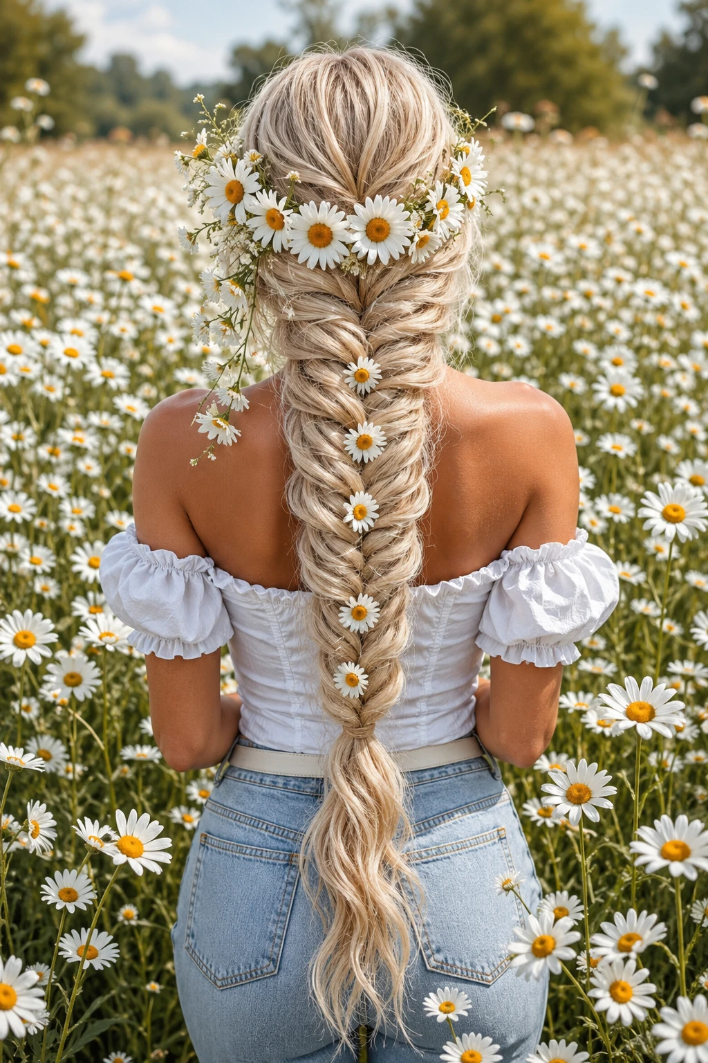 Daisy Braided Fishtail
