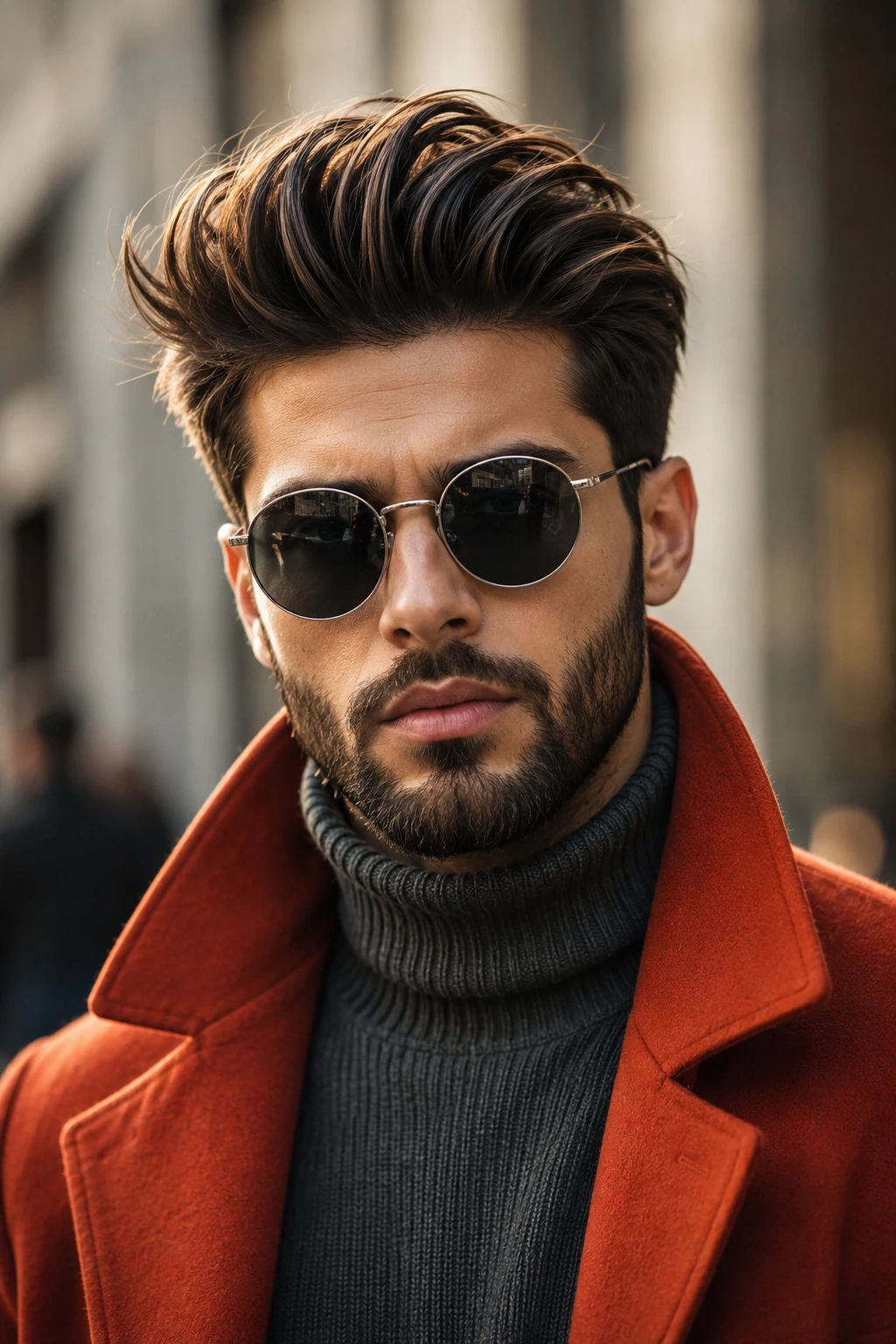 Voluminous Side Swept Quiff