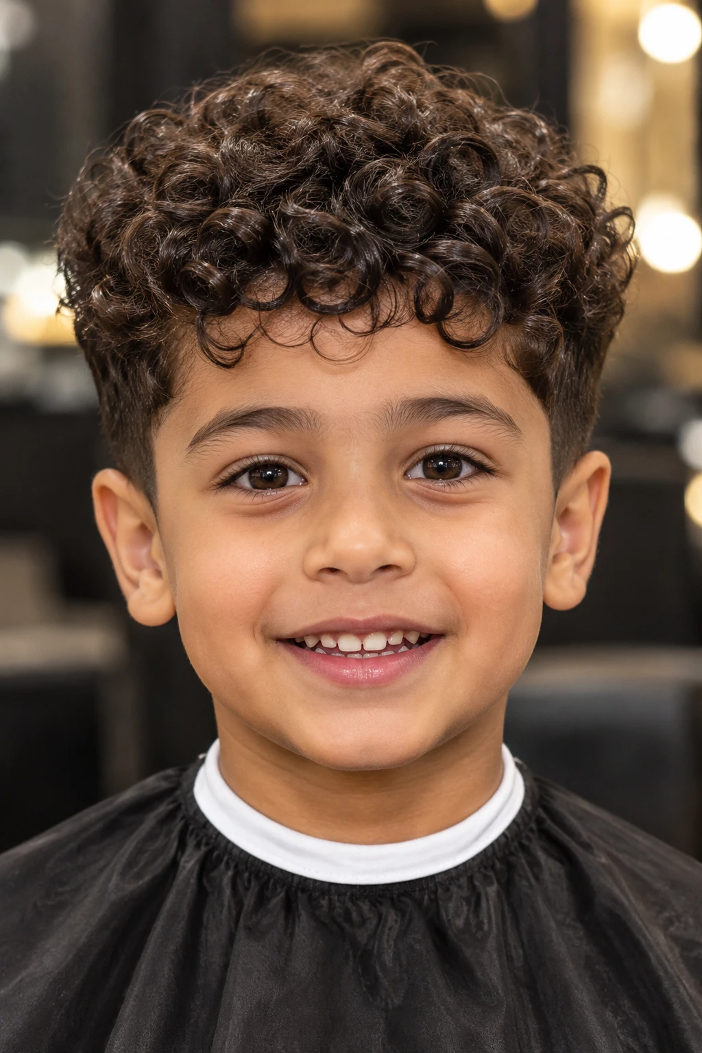 Curly Top Fade