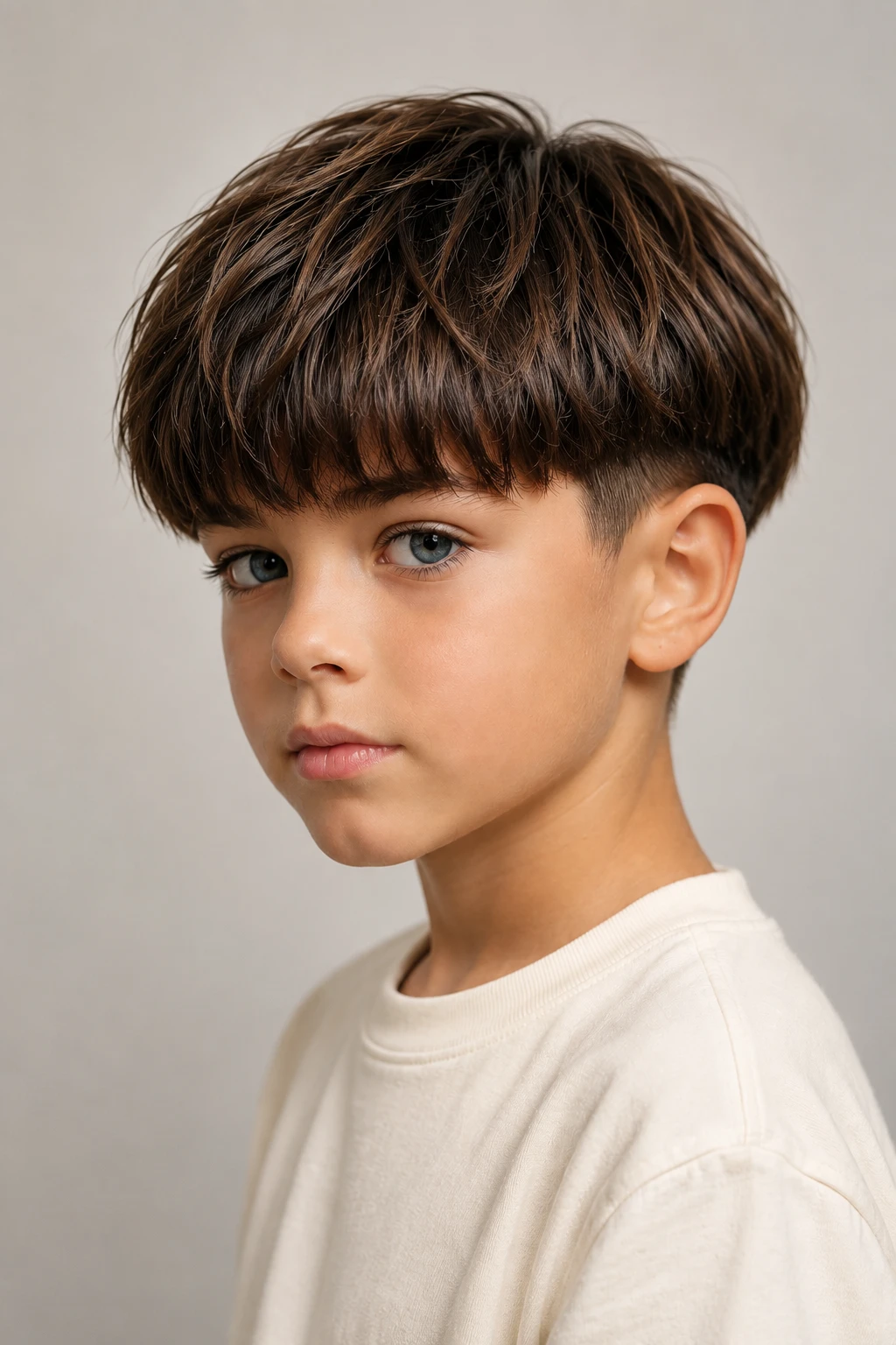Rounded Bowl Cut with Undercut
