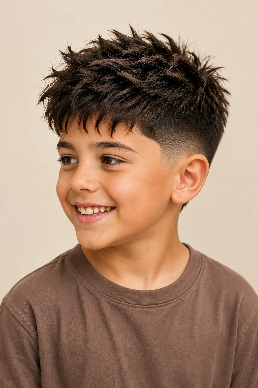Spiky Textured Crop Fade