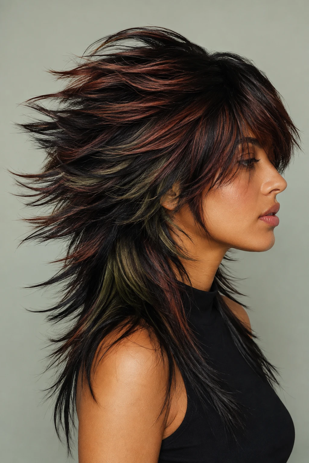 Multi Tone Spiked Avant Garde Mullet