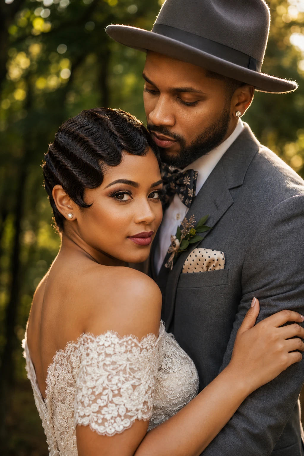 Pixie Finger Waves for Short Hair