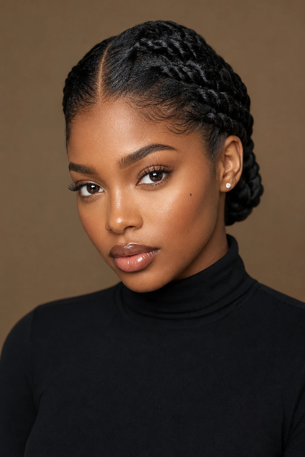 Sleek Two Strand Twist Updo