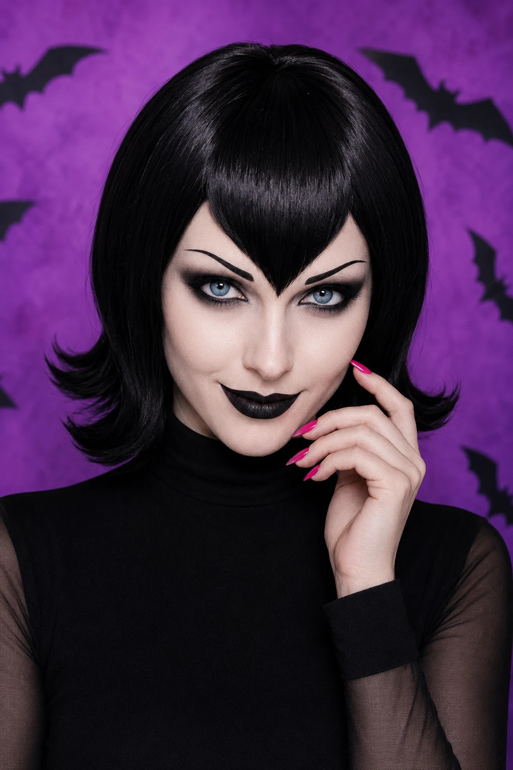 Classic Vampire Bob with Widow's Peak