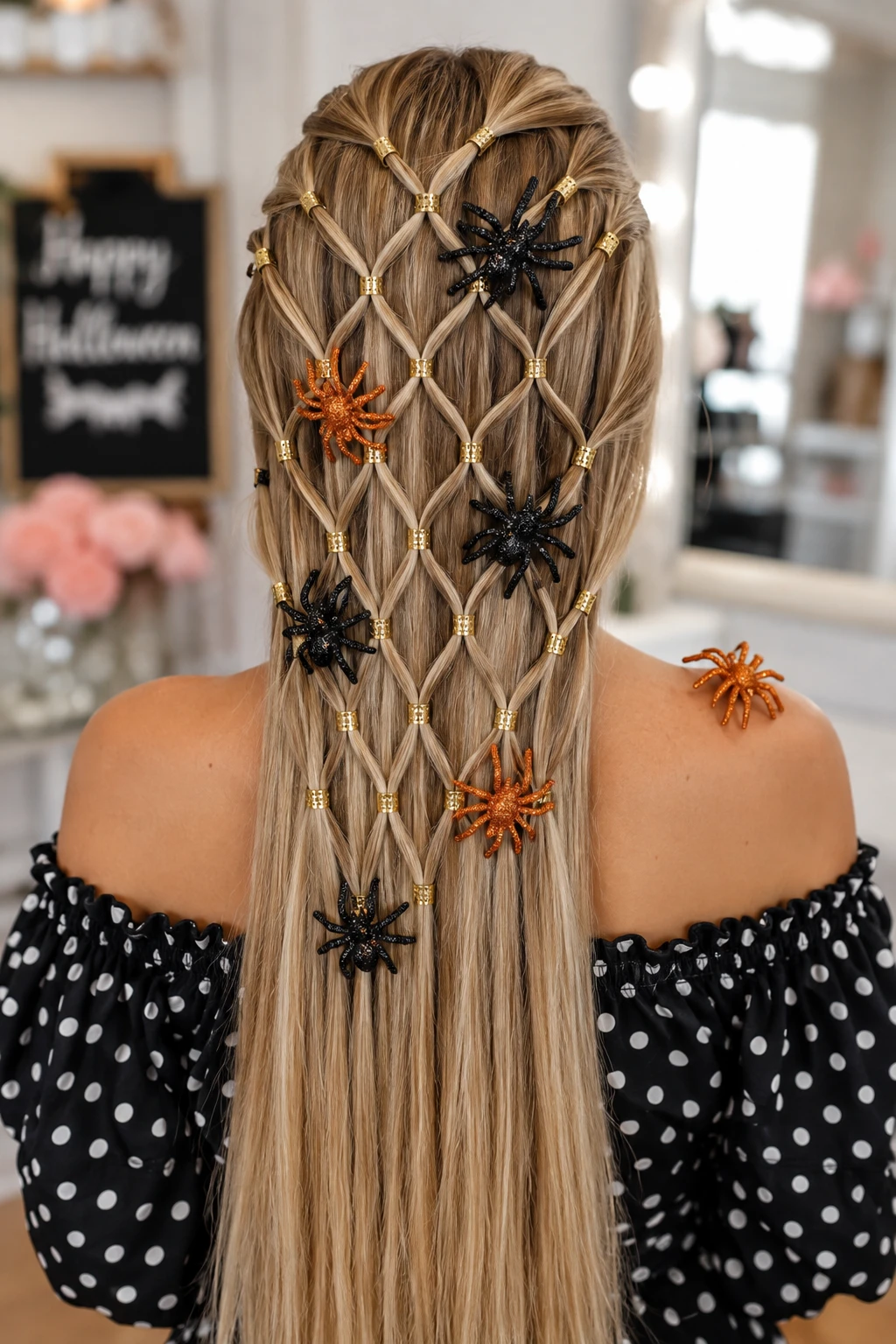 Spiderweb Braided Hairstyle