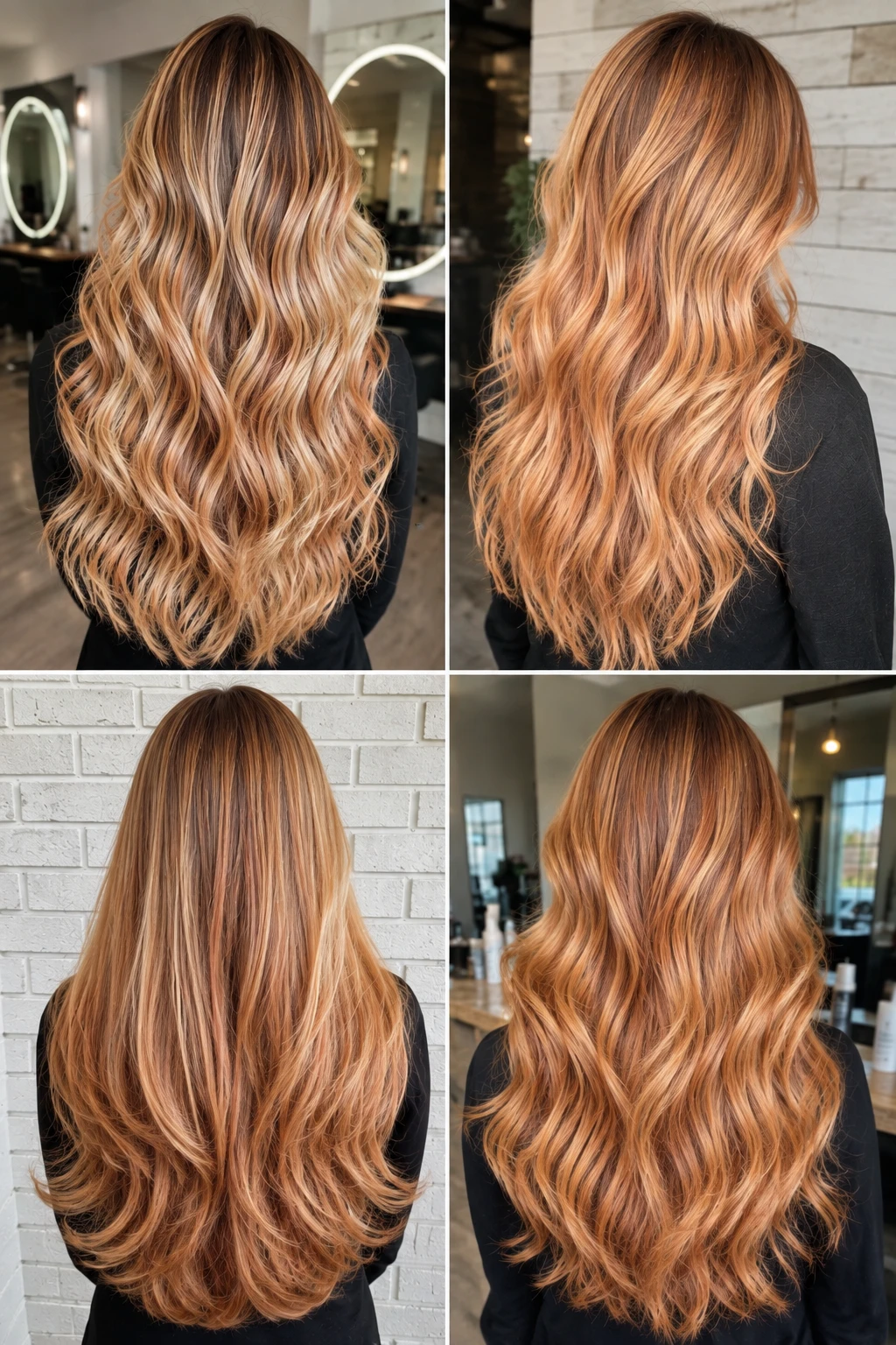 Golden Copper Balayage Collection