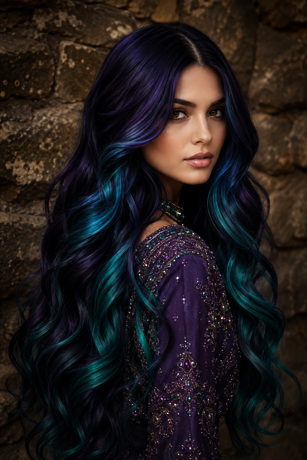 Peacock Mermaid Hair