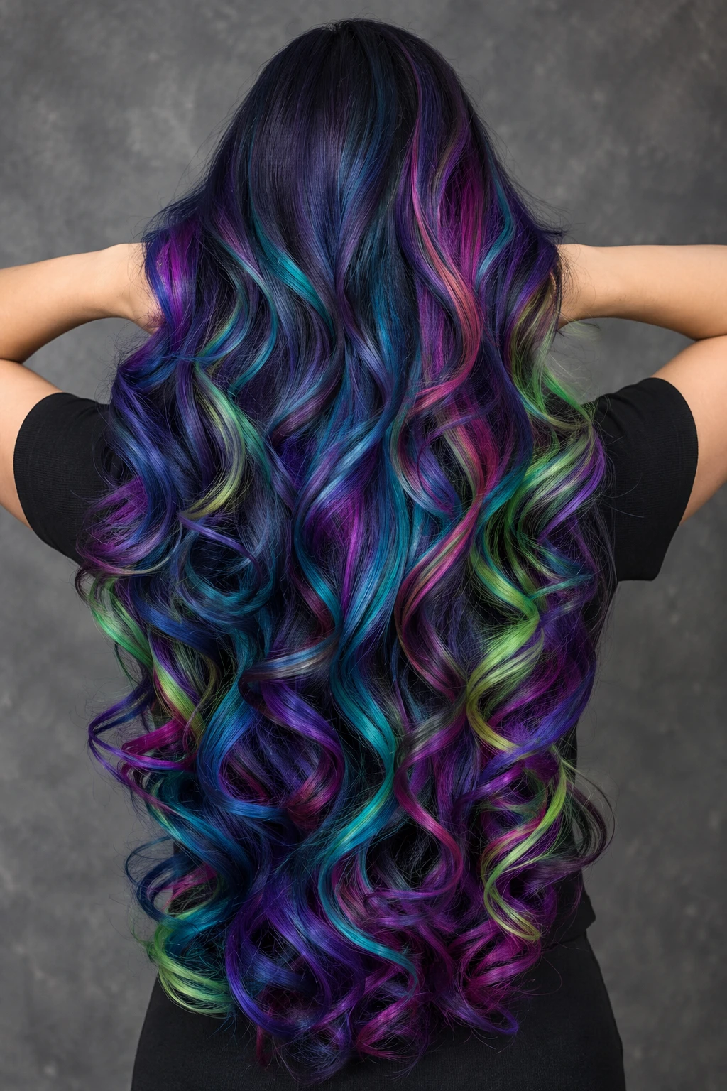 Galaxy Rainbow Curls