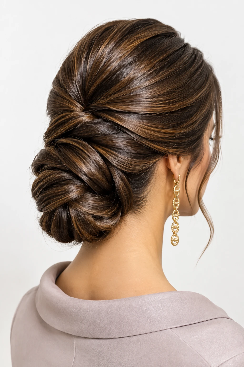 Sleek Twisted Chignon