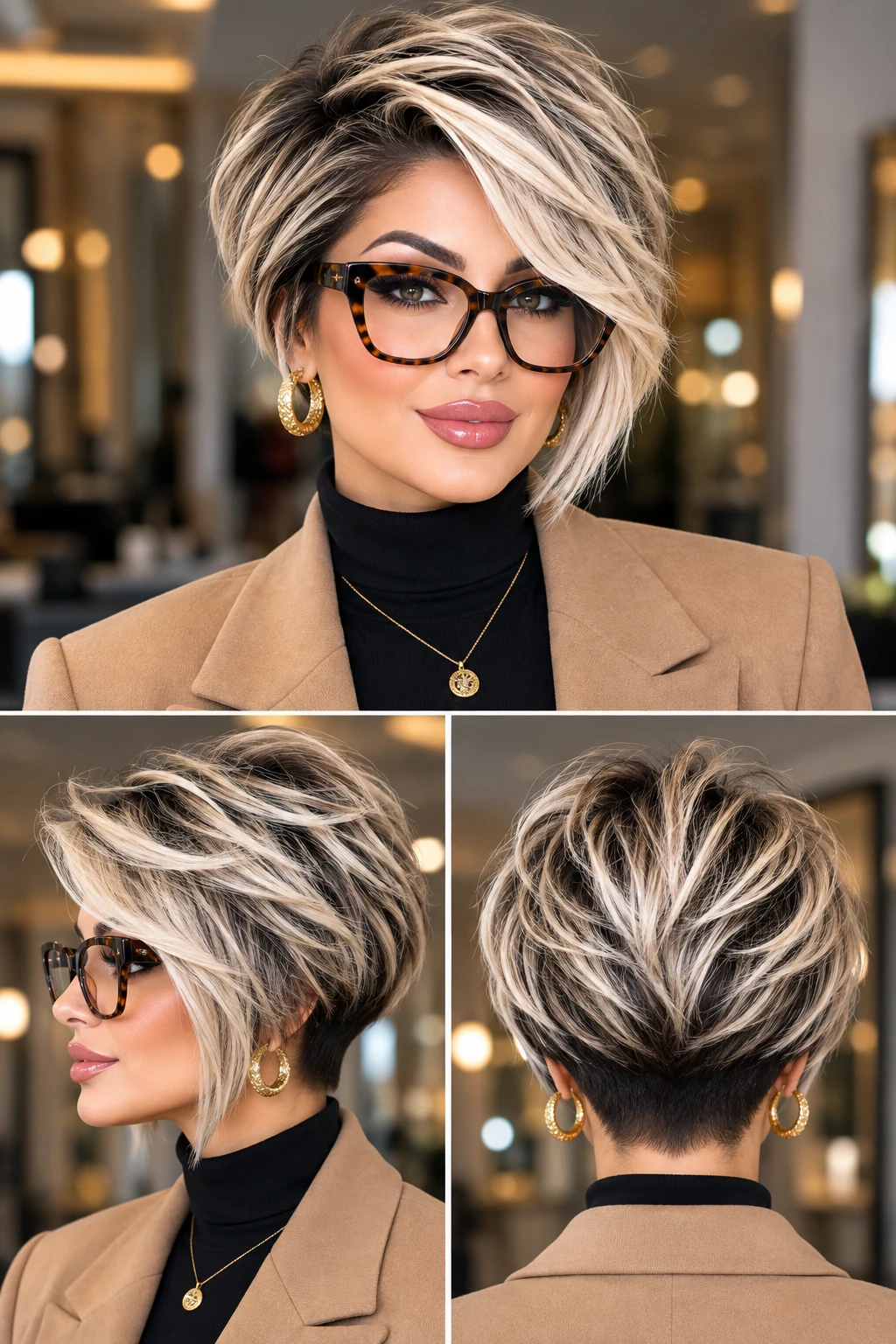 Layered Pixie Bob with Undercut Nape