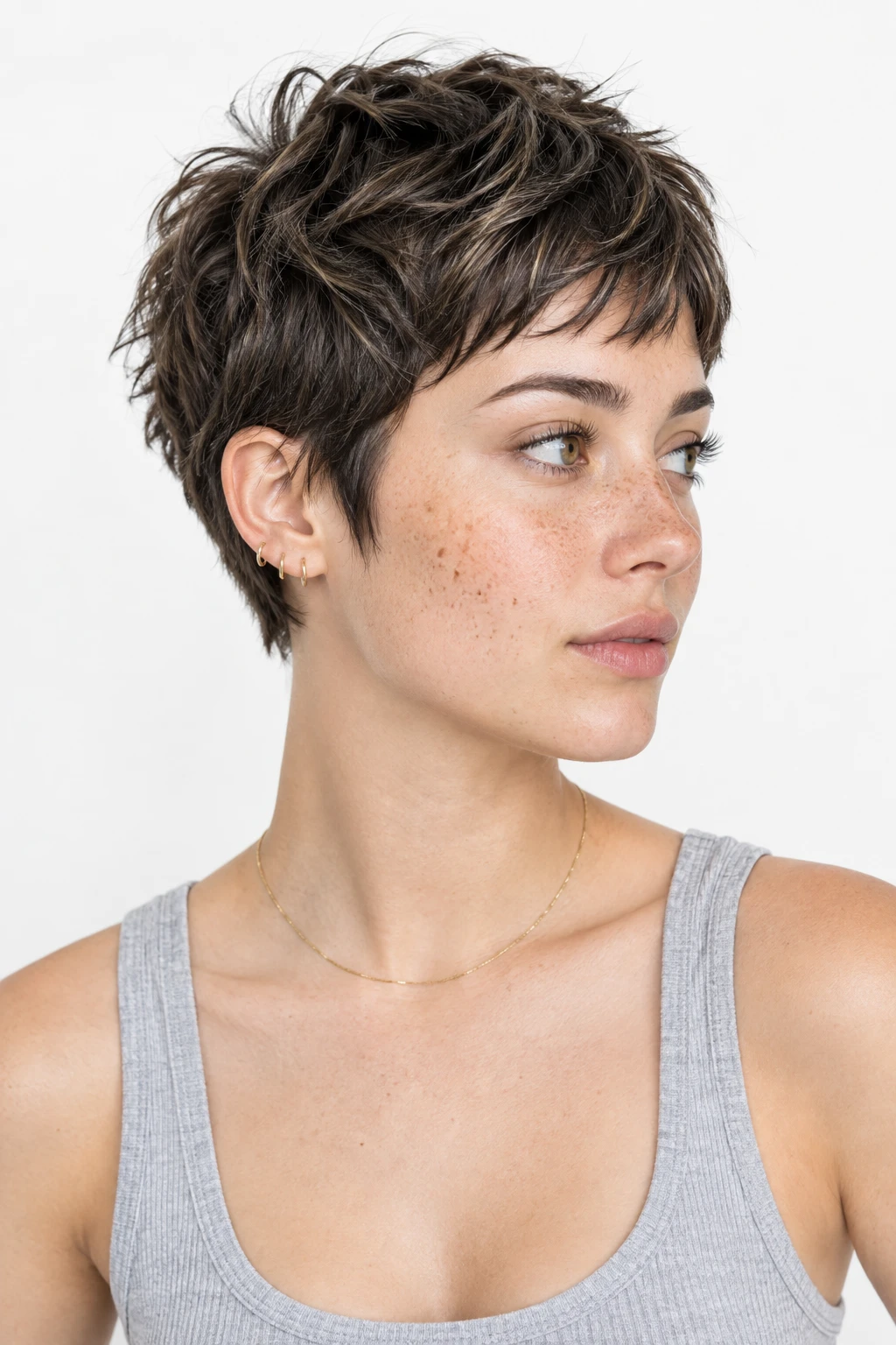 Effortless Everyday Bixie with Wispy Fringe