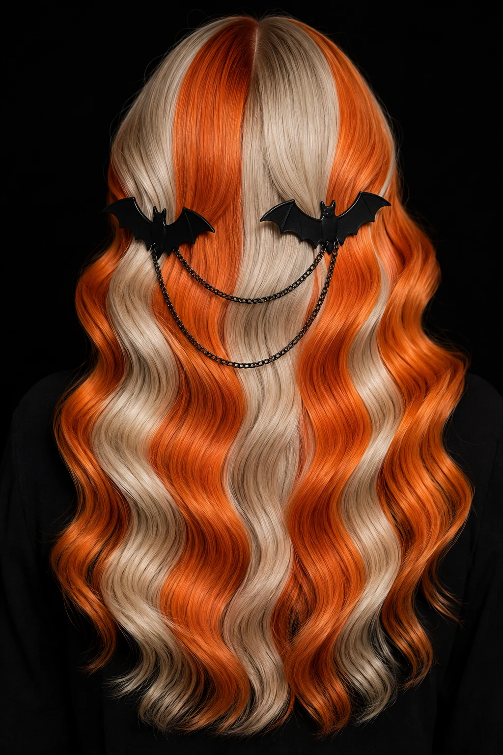 Candy Corn Waves with Double Bat Clips