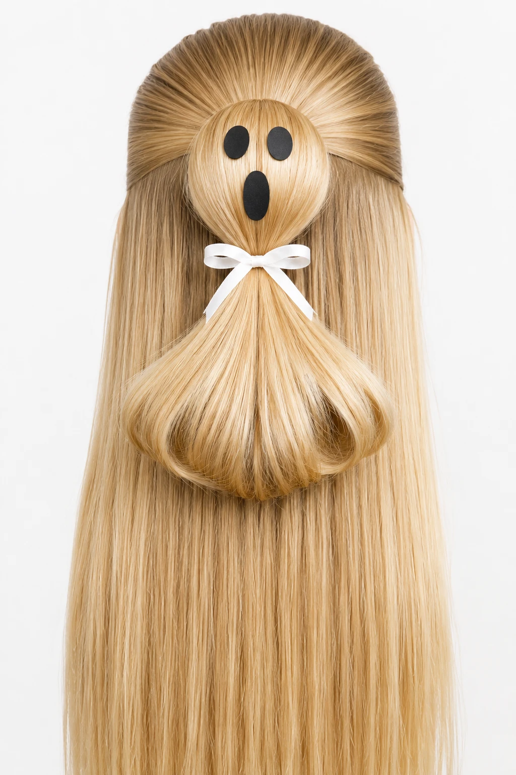 Ghost Ponytail Halloween Hairstyle for Kids