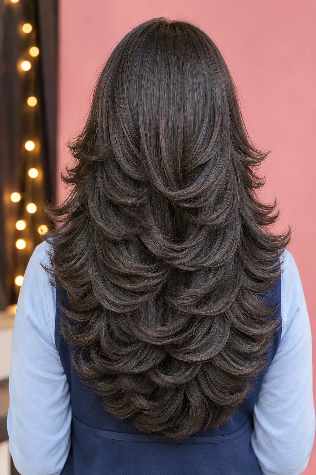 Feathered Butterfly Layers with Curved Ends