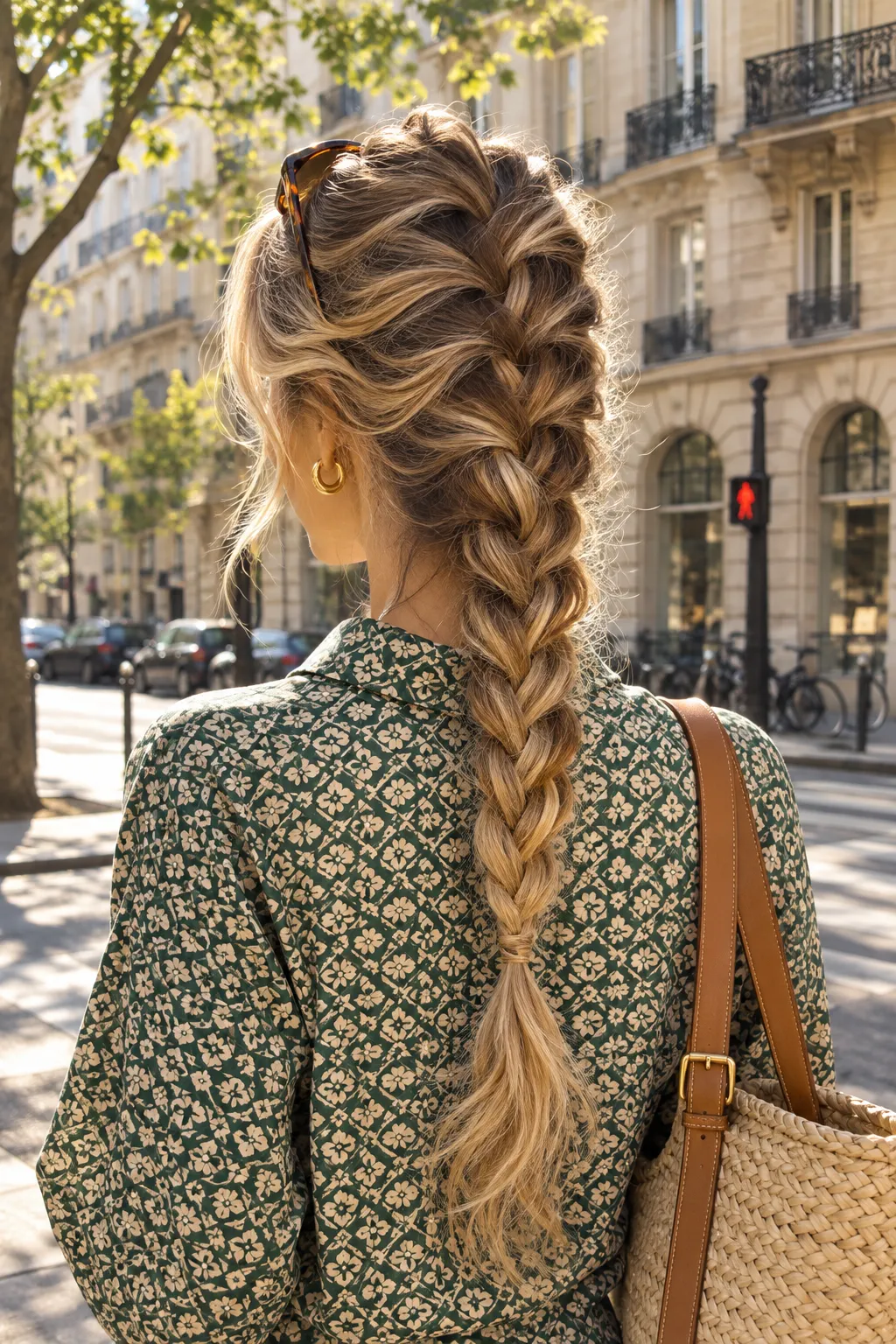  Loose French Braid with Sun Kissed Blonde