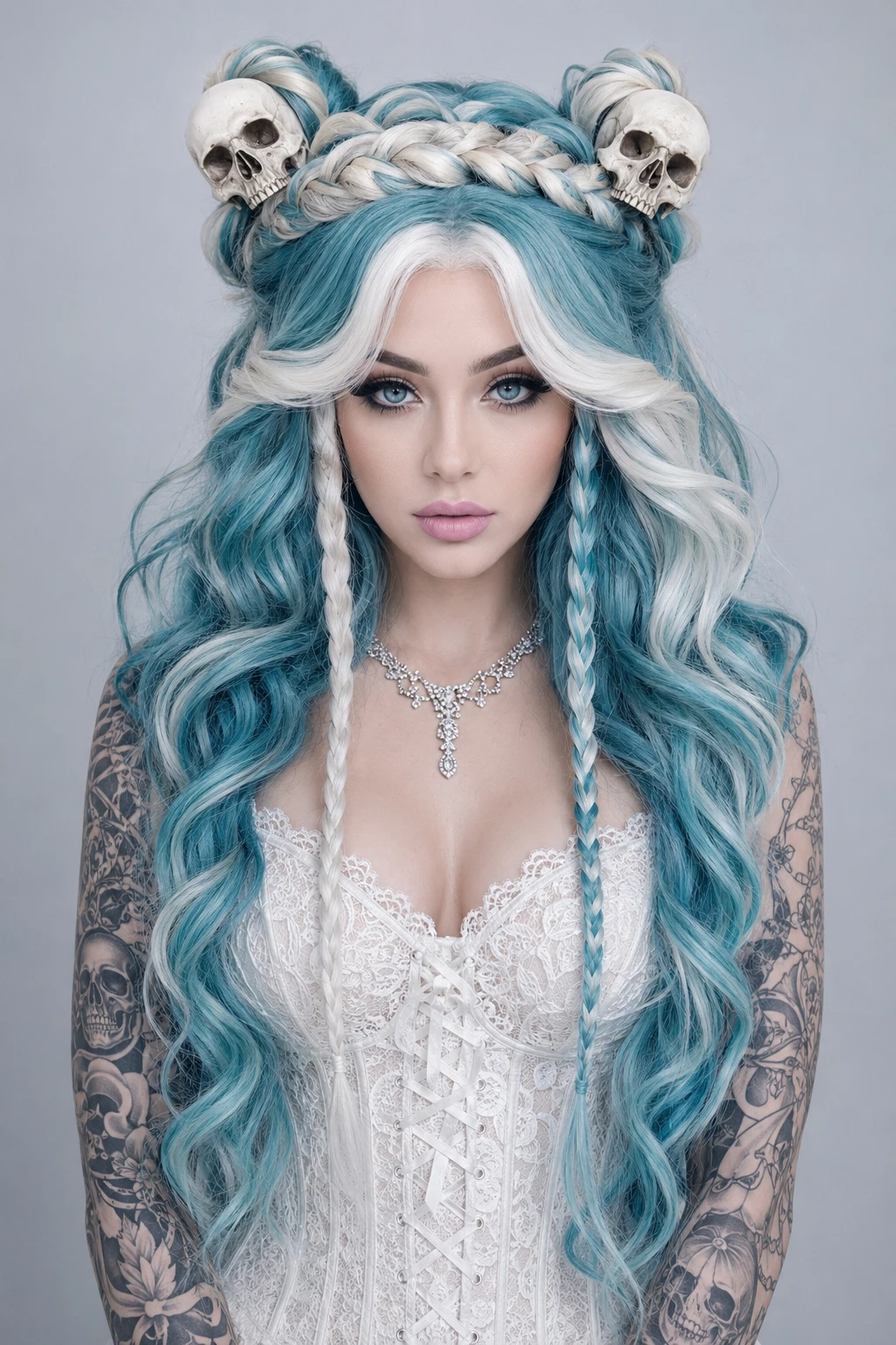 Skull Crown Braided Halo Skull Crown Braided Halo