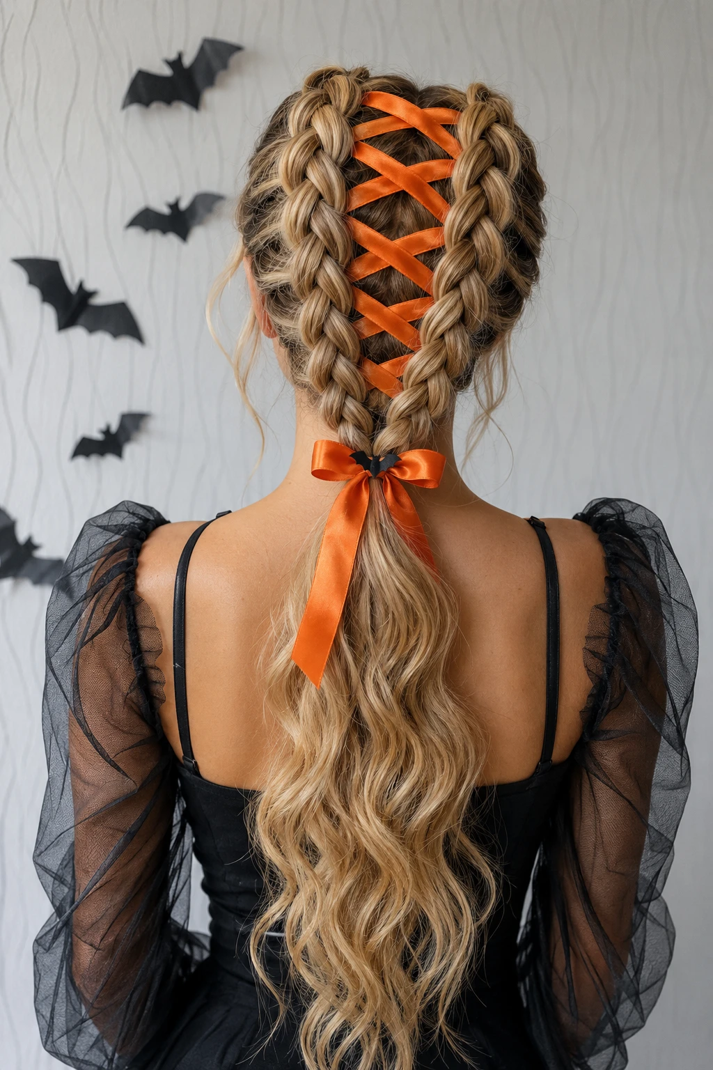 Bat Charm Corset Braid Ponytail Bat Charm Corset Braid Ponytail