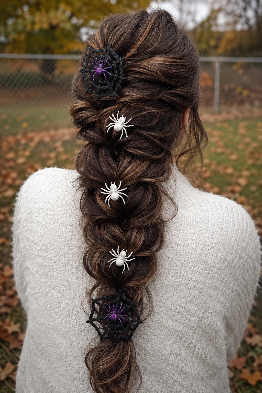 Spiderweb Charm Cascade Braid Spiderweb Charm Cascade Braid