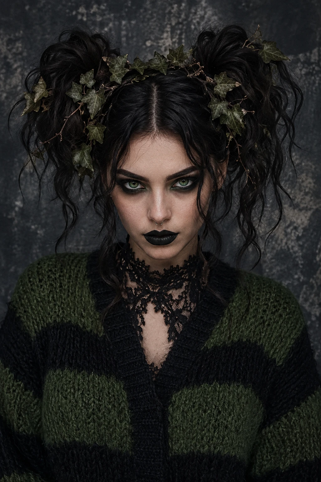 Ivy Vine Space Bun Witch Hairstyle