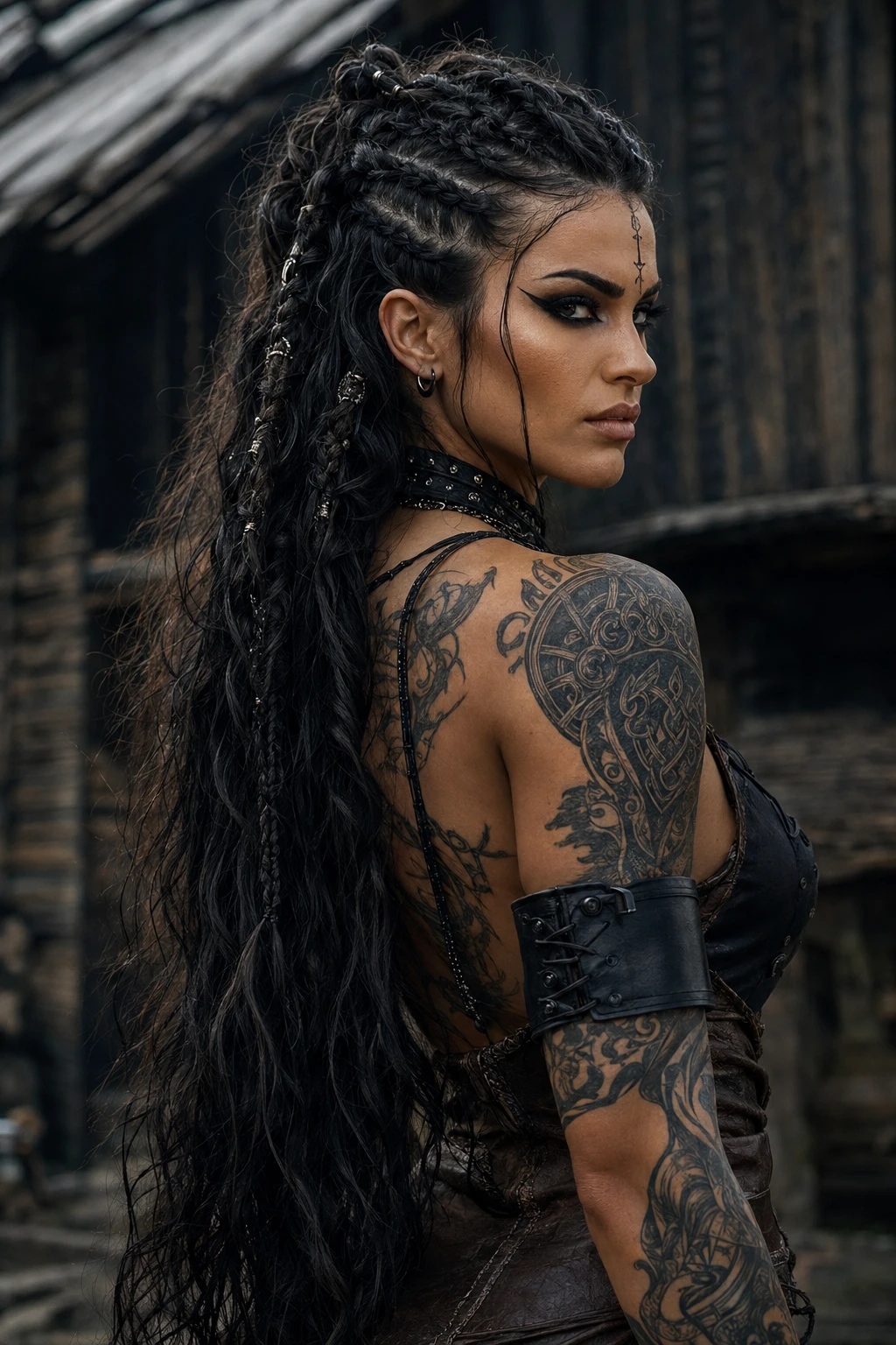 Viking Warrior Braid Witch Hairstyle