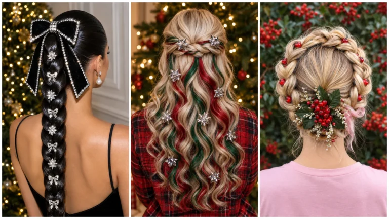 30 Christmas Hairstyle Ideas for a Festive, Chic Look
