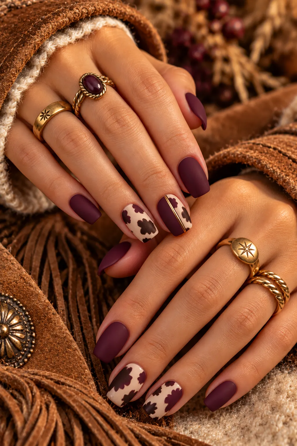 Autumn Western Plum Nail Portrait