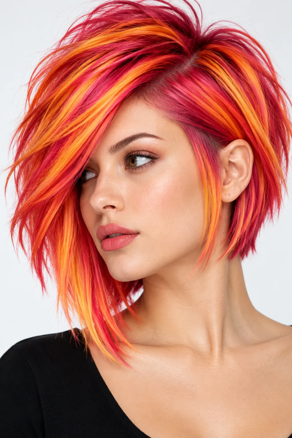 Fiery Sunset Asymmetrical Lob Fiery Sunset Asymmetrical Lob