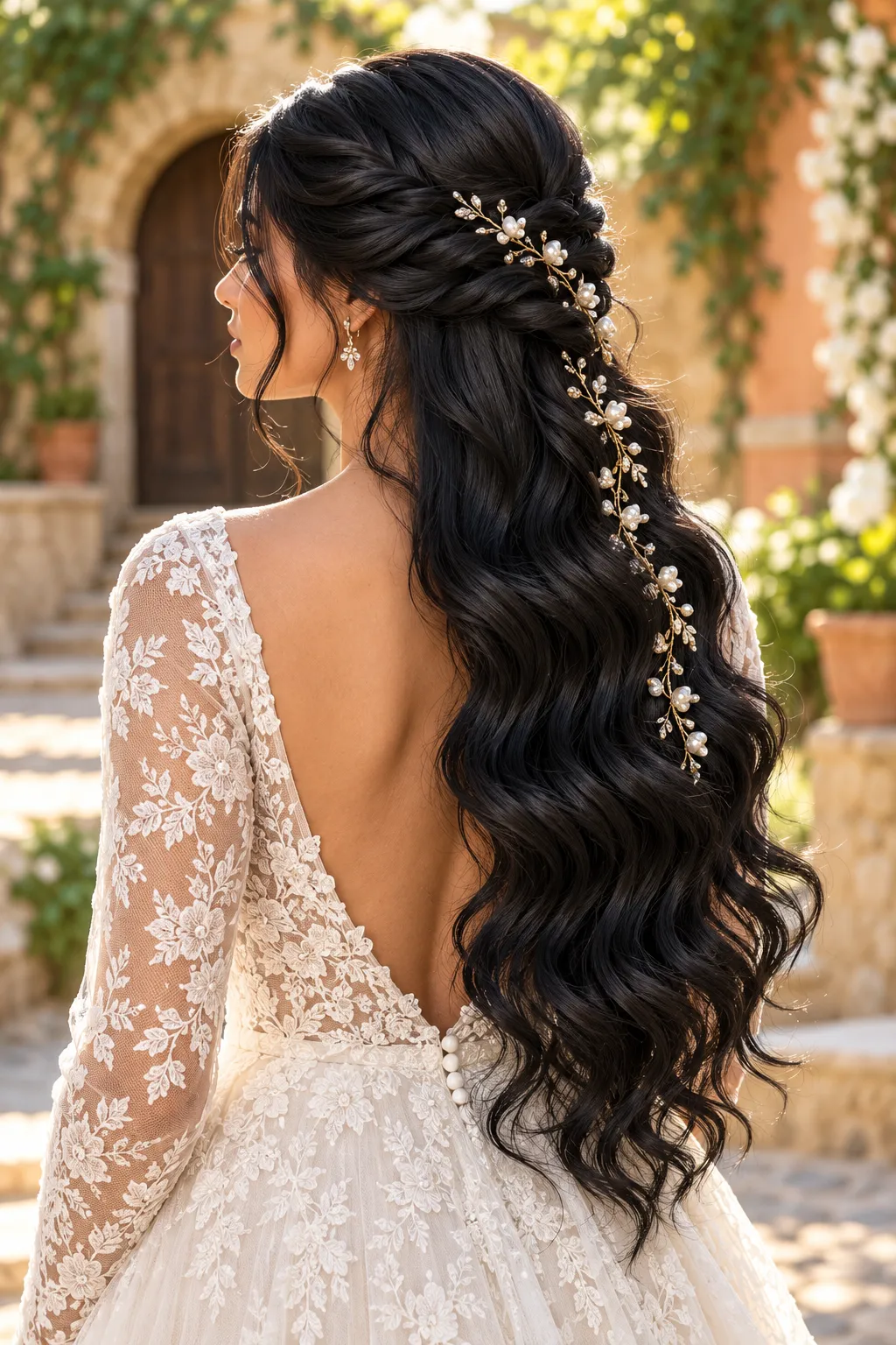 Golden Garden Bridal Portrait