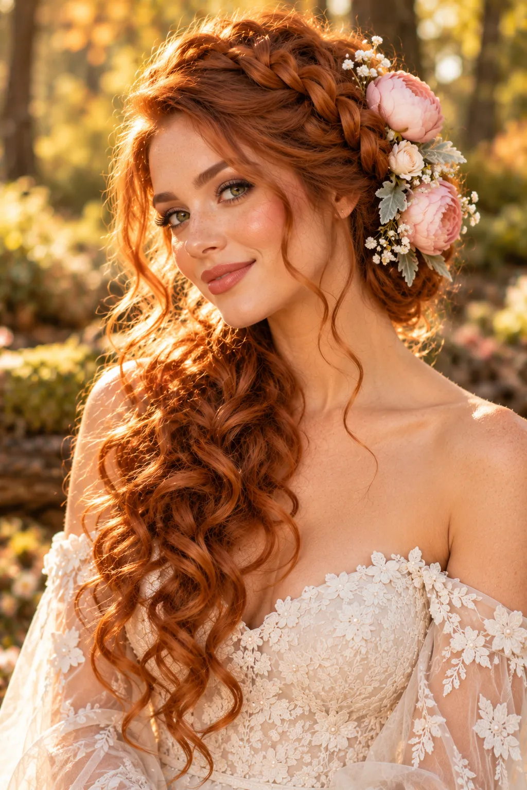 Golden Hour Woodland Bride