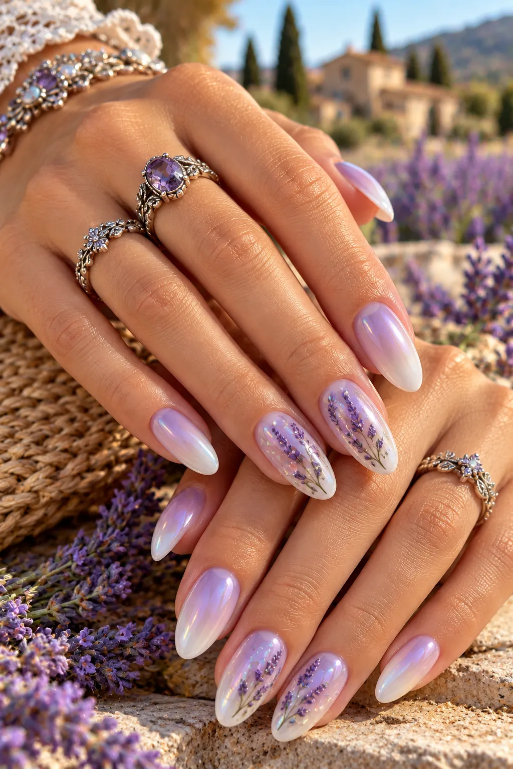 Lavender Fields and Opal Nails