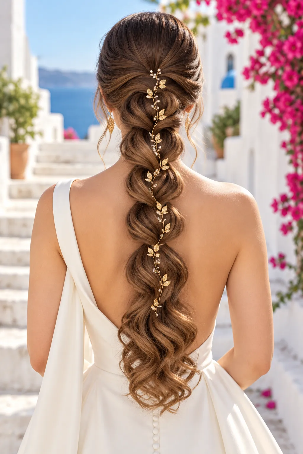 Pull Through Braid with Gold Vine