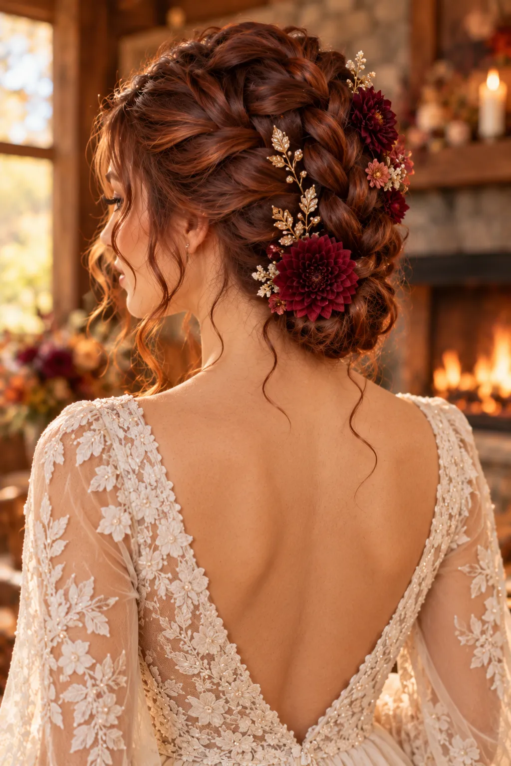 Rustic Autumn Bridal Portrait