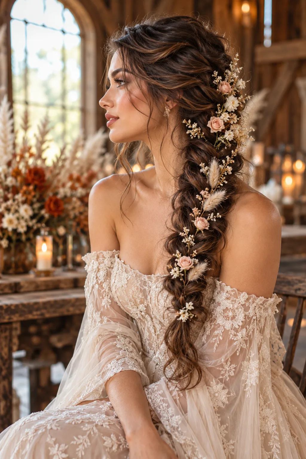 Rustic Boho Bridal Portrait
