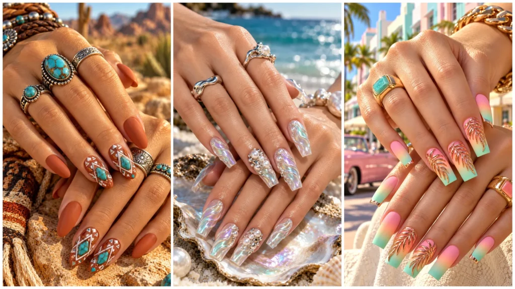 30 Bright Summer Nail Ideas for Vacation Season