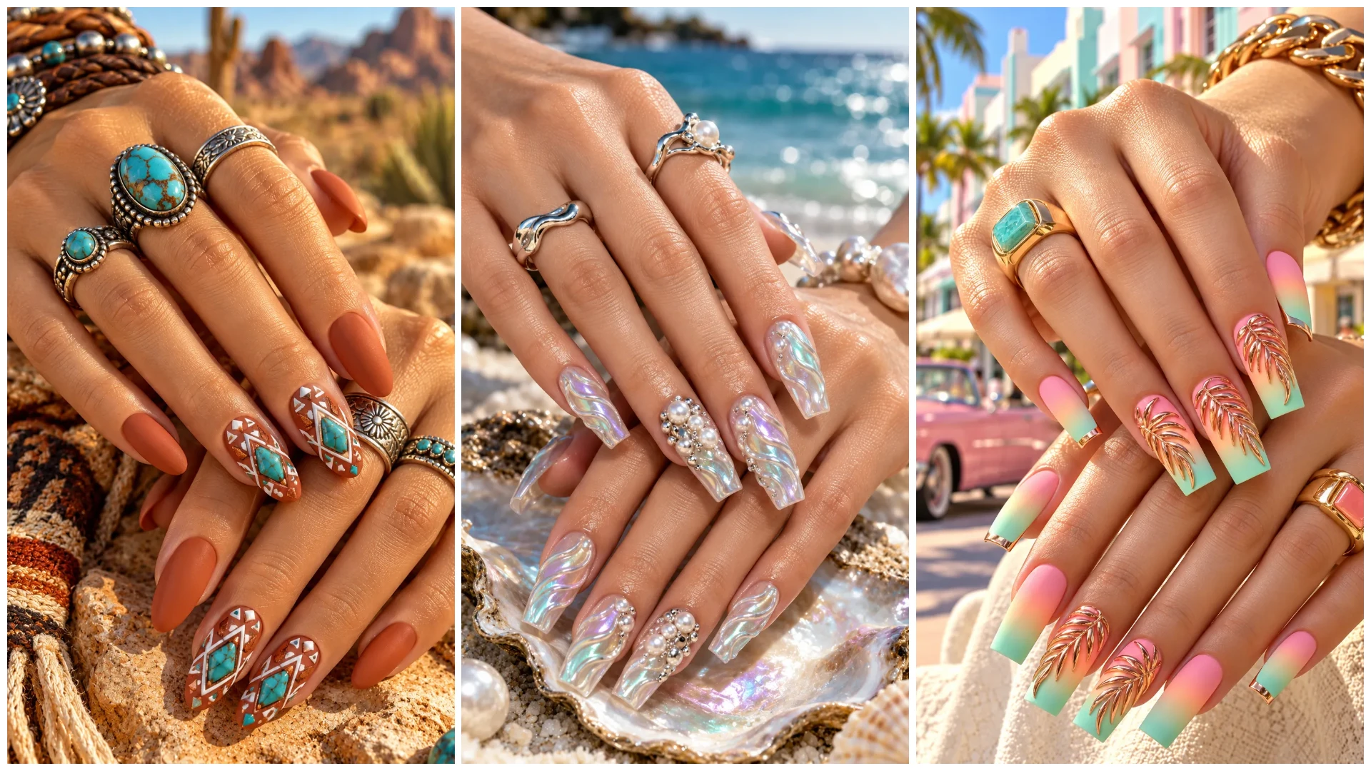 30 Bright Summer Nail Ideas for Vacation Season