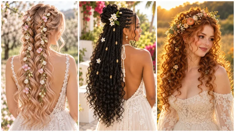 30 Boho Wedding Hairstyle Ideas for a Romantic Outdoor Look