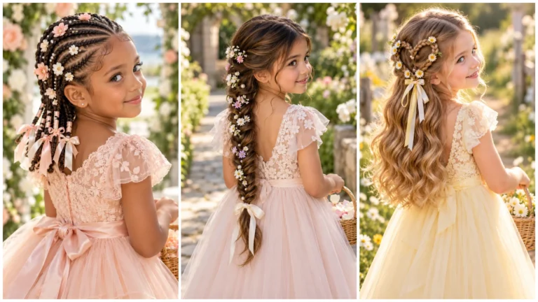 30 Flower Girl Hairstyle Ideas That Are Cute, Easy, and Adorable